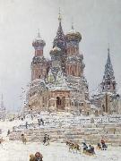 Nikolay Nikanorovich Dubovskoy Church of St. Basil Sweden oil painting artist